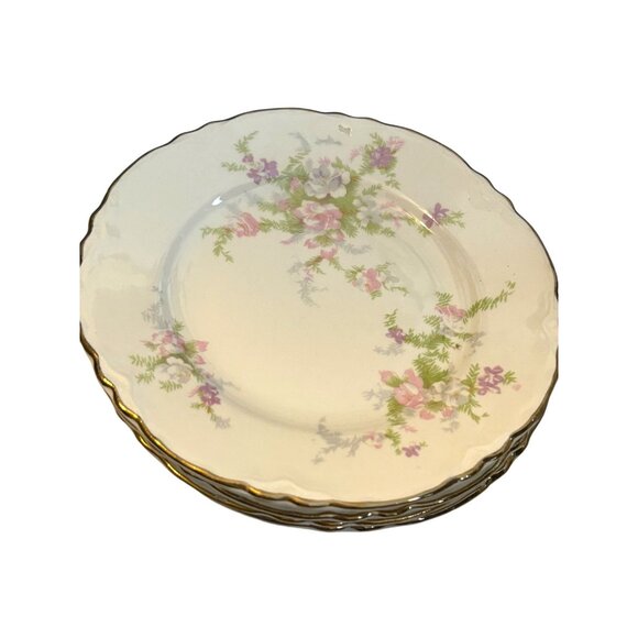 Vintage Homer Laughlin Jean set of 6 Bread & Butter Plate 6.25" - Picture 2 of 6